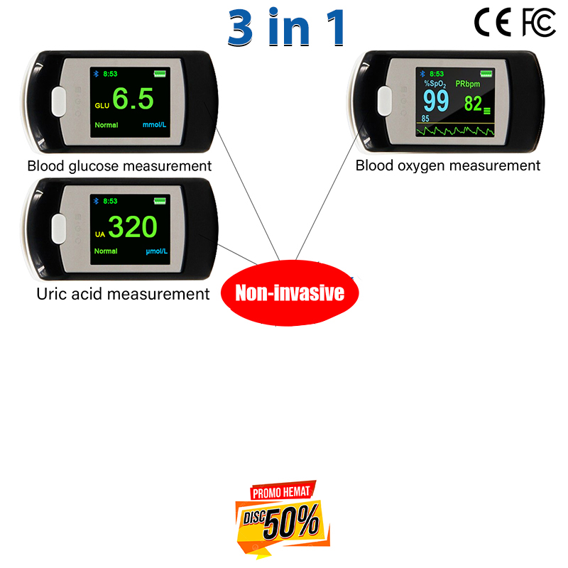 T01 (glucemia no invasiva + oxígeno en sangre no invasivo + ácido úrico no invasivo)